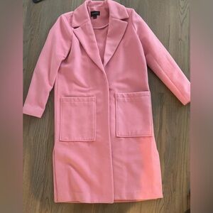 Something Navy pink overcoat size medium